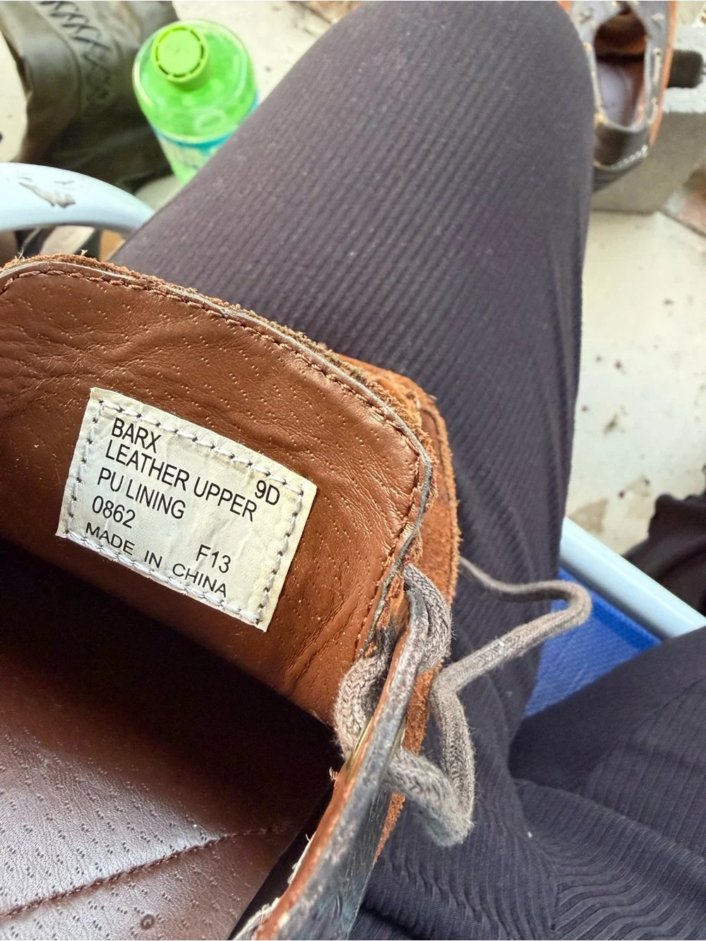 Polo by Ralph Lauren Brown Suede and Dark Brown Leather Boat Shoes